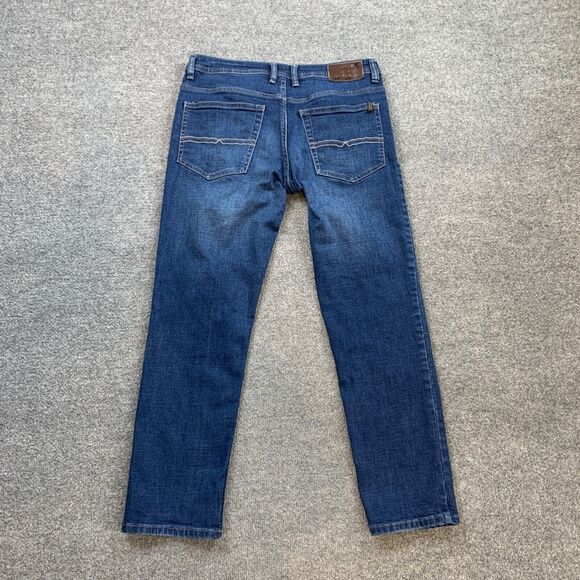 Buffalo David Bitton Jeans Mens 32 Blue Jackson Straight Stretch Mid Rise Denim - Picture 7 of 9